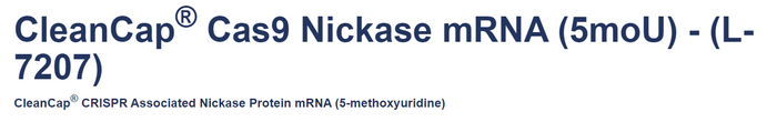CleanCap® Cas9 Nickase mRNA (5moU)
